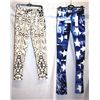 Image 2 : Lot [2] PIECES:  [1] JustCavalli - Roberto Cavalli star print pants, size 2 and [1] JustCavalli - Ro