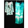 Image 1 : Lot [2] PIECES:  [1] JustCavalli print silk pants, size 4 and [1] JustCavalli printed long sleeve to