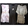Image 2 : Lot [3] PIECES:  [1] Marccain animal print tunic, size 10, [1] Hoss navy velvet dress, size 10 and [
