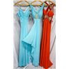 Image 1 : Lot [3] DRESSES:  [1] Favaina blue dress, size 2, [1] Favaina cross back teal dress, size 2 and [1] 