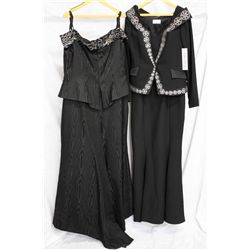 Lot [2] DRESSES:  [1] Musani black dress, size 12 and [1] Rose Taft dress