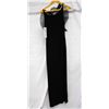 Image 2 : St. Thomas black halter fan pleated gown, size 2
