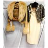 Image 1 : Lot [2] PIECES:  [1] Pink Sheared Mink, size Medium and [1] Musani 2 pc lace dress, size 6