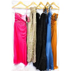 Lot [4] DRESSES:  [1] Stephen Yearick fuchsia dress, size 6, [1] Toffee dress, size 6, [1] VSA Makin