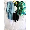 Image 1 : Description Change; Lot [4] PIECES ASSORTED CLOTHING: [1] Green tie front jacket, size 8, [1] Spaghe