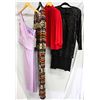 Image 1 : Lot [4] PIECES ASSORTED CLOTHING: [1] Black long sleeve sequins dress, size 4, [1] Drew amber button