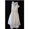 Image 1 : Lot [1] DRESS: [1] Ivory strapless gown, size 10