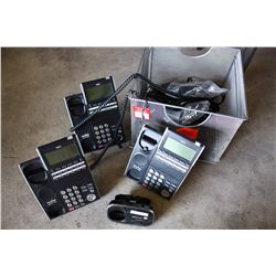 LOT NEC CORDED PHONES AND PANASONIC CORDLESS PHONES