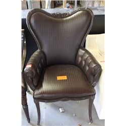 BROWN LEATHER CHAIR