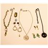 Image 2 : LOT MISC EARRINGS; CHAINS AND PENDANTS