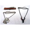 Image 2 : Three Antique Estate Cowboy Tie Clasps