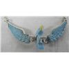 Image 1 : Navajo Turquoise & Sterling Eagle Necklace