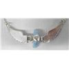 Image 3 : Navajo Turquoise & Sterling Eagle Necklace
