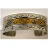 Image 1 : Navajo Sterling 12KGF Overlay Bracelet