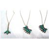 Image 2 : Zuni Sterling Needlepoint Turquoise Necklaces