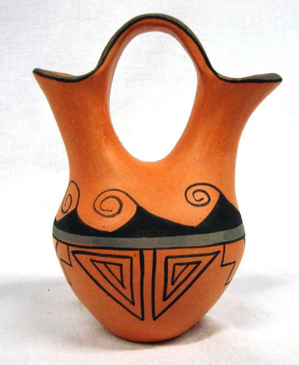Jemez Pottery Wedding Vase Reyes Madalena