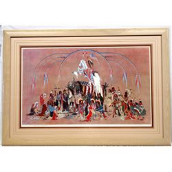 Large Framed Print - Woody Crumbo