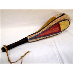 Vintage Hopi Hand Painted Gourd Rattle