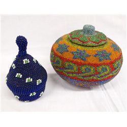 Beaded African Tribal Baskets