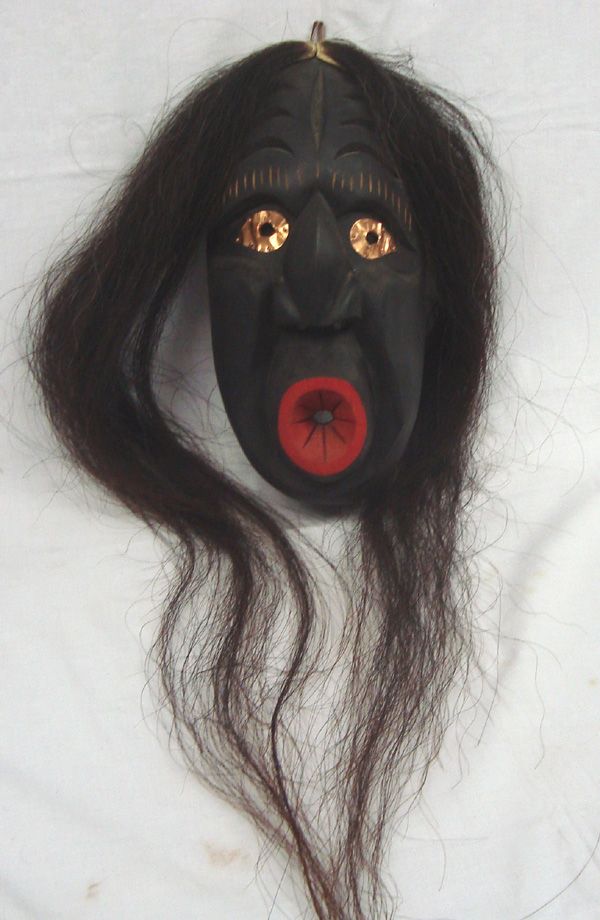 Iroquois False Face Mask -- Craig Longboat-Cayuga