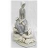 Image 1 : Lladro Nao Girl with Piglets Porcelain Figurine
