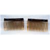 Image 2 : Pair of Native American Hair Combs by Dalgia