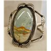 Image 1 : Navajo Picture Jasper Cabochon Bracelet