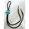 Image 2 : Zuni Thunderbird Turquoise Sterling Bolo Tie