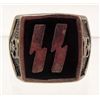 Image 1 : GERMAN NAZI WAFFEN SS OFFICERS LIGHTNING BOLT RUNIC RING