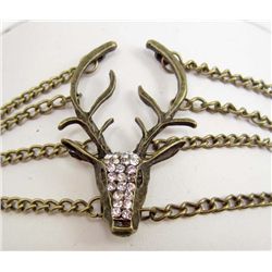 5304 - BRONZE DEER HEAD BRACELET