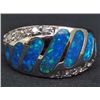 Image 1 : 5194 - SILVER & OPAL RING