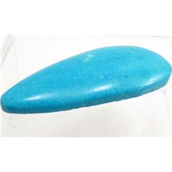 5674 - 58.0 CT. NATURAL TURQUOISE GEMSTONE - FLAT BACK