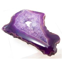 6249 - BIG 104.50 CT. DRUZY GEODE SLICE