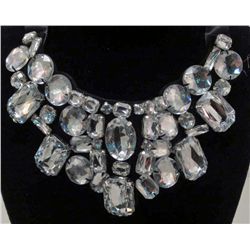4546 - GORGEOUS CRYSTAL CLEAR CHOKER NECKLACE
