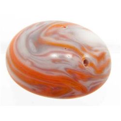 5636 - 12.76 CT. WHITE & ORANGE BOTSWANA AGATE GEMSTONE