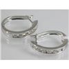 Image 1 : Genuine  1.05 ctw Diamond Earring 18KT White  Gold