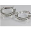 Image 2 : Genuine  1.05 ctw Diamond Earring 18KT White  Gold