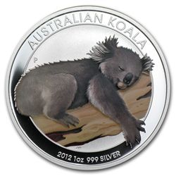 2012 1 oz Silver Koala (ANA Coin Show Special) w/Box &