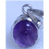 Image 1 : 8.50 CTW AMETHYST PENDANT .925 STERLING SILVER