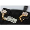 Image 2 : 0.83 CTW 18K YELLOW GOLD DIAMOND EARRINGS