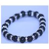 Image 1 : 80.70 CTW BLACK PEARL AND CZ BRACELET