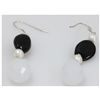 Image 1 : NATURAL 51.20 CTW BLACKONEX, PEARL, SEMIPRECIOUS EARRIN