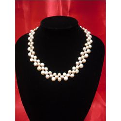 16 INCH 250CTW SIOPAO FLAT PEACH PEARL NECKLACE