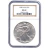 Image 1 : Certified Uncirculated Silver Eagle MS69 (date of our c