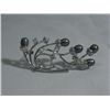 Image 1 : VINE BLACK PEARL CZ BROOCH AUTHENTIC PHILIPPINE PEARL M