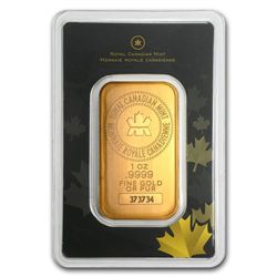 1 oz Royal Canadian Mint RCM Gold Bar.9999 Fine(In Assa