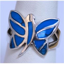 23.35 CTW TURQOUISE RING .925 STERLING SILVER