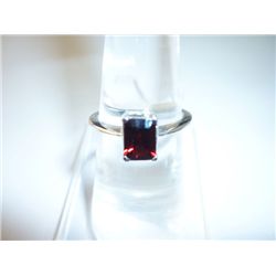 12.75 CTW GARNET RING .925 STERLING SILVER