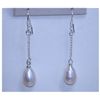 Image 1 : 11.60 CTW WHITE PEARL DANGLING EARRING