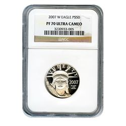 Certified Platinum American Eagle Proof Half Ounce Reve